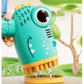 PISTOLET NA BAŃKI DINO MASZYNA DO BANIEK NA BATERIE + PŁYN+ 4x BATERIE Róż