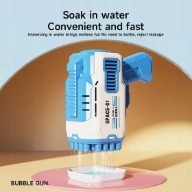 PISTOLET NA BAŃKI 32 otworów MASZYNA DO BANIEK NA BATERIE + PŁYN Czerwone