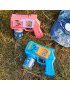 PISTOLET NA BAŃKI MASZYNA DO BANIEK NA BATERIE+PŁYN+ 4szt BATERIE niebieski