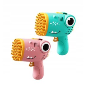 PISTOLET NA BAŃKI DINO MASZYNA DO BANIEK NA BATERIE +PŁYN+ 4x BATERIE GREEN