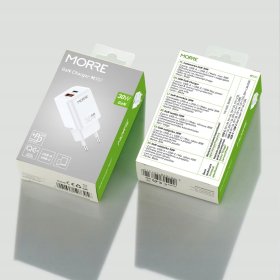 SZYBKA ŁADOWARKA USB-C 30W GaN QUICK CHARGE + KABEL USB-C MOCNA UNIWERSALNA