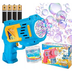 PISTOLET NA BAŃKI MASZYNA DO BANIEK NA BATERIE + PŁYN + 4szt BATERIE