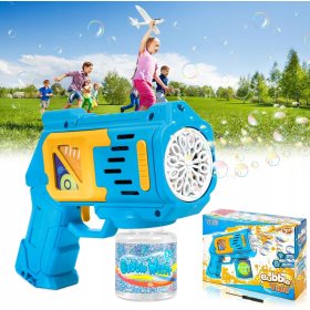 PISTOLET NA BAŃKI MASZYNA DO BANIEK NA BATERIE + PŁYN + 4szt BATERIE