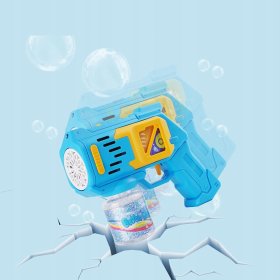 PISTOLET NA BAŃKI MASZYNA DO BANIEK NA BATERIE + PŁYN + 4szt BATERIE