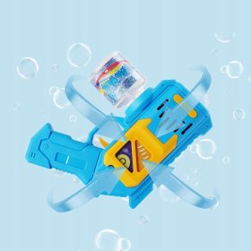 PISTOLET NA BAŃKI MASZYNA DO BANIEK NA BATERIE + PŁYN + 4szt BATERIE