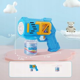 PISTOLET NA BAŃKI MASZYNA DO BANIEK NA BATERIE + PŁYN + 4szt BATERIE