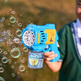 PISTOLET NA BAŃKI MASZYNA DO BANIEK NA BATERIE + PŁYN + 4szt BATERIE