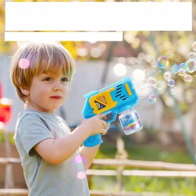 PISTOLET NA BAŃKI MASZYNA DO BANIEK NA BATERIE + PŁYN + 4szt BATERIE