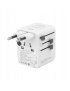 Adapter Podróżny 45W MORRE M471 Z Ponad 170 Narodów - 2 USB A 3 USB-C Biały