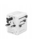 Adapter Podróżny 45W MORRE M471 Z Ponad 170 Narodów - 2 USB A 3 USB-C Biały