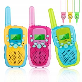 WALKIE TALKIE DLA DZIECI 3SZT Łoki Toki Krótkofalówki Zestaw DUŻY ZASIĘG