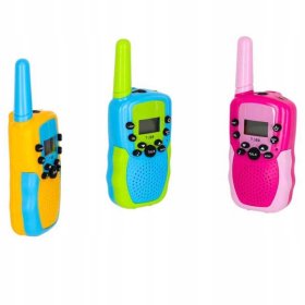 WALKIE TALKIE DLA DZIECI 3SZT Łoki Toki Krótkofalówki Zestaw DUŻY ZASIĘG