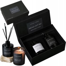 ZESTAW ZAPACHOWY DO DOMU ŚWIECA + DYFUZOR 40ML + 55G | CYTRUSOWY
