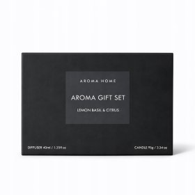 ZESTAW ZAPACHOWY DO DOMU ŚWIECA + DYFUZOR 40ML + 55G | CYTRUSOWY
