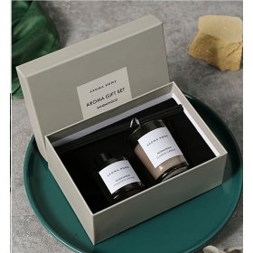 ZESTAW ZAPACHOWY ŚWIECA + DYFUZOR 40ML + 55G | SANDALWOOD | PREZENT DO DOMU