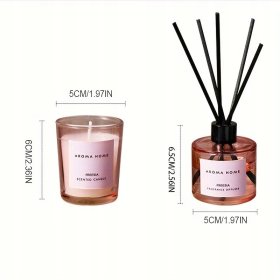 ZESTAW ZAPACHOWY ŚWIECA + DYFUZOR 40ML + 55G | SANDALWOOD | PREZENT DO DOMU