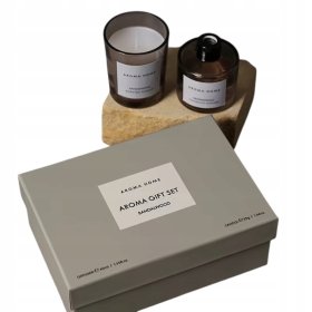 ZESTAW ZAPACHOWY ŚWIECA + DYFUZOR 40ML + 55G | SANDALWOOD | PREZENT DO DOMU