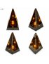 Znicz Lustrzany 3D Lampion przestrzenny trójkąt piramida płomień dekoracja