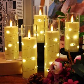 ŚWIECZKA ELEKTRYCZNY WKŁAD DO ZNICZY 17,5CM NA BATERIE TUBA EFEKT PŁOMIENIA