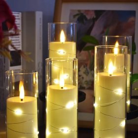 ŚWIECZKA LED ELEKTRYCZNY 12,5 CM WKŁAD DO ZNICZY NA BATERIE EFEKT PŁOMIENIA