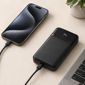 PowerBank 30000mAh PD 65W 2xUSB-C 2xUSB-A QC3.0 szybkie ładowanie do laptop