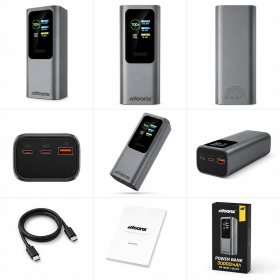 Power Bank 30000mAh PD 165W USB-C 100W QC 3.0 Display do Laptopa Telefonu