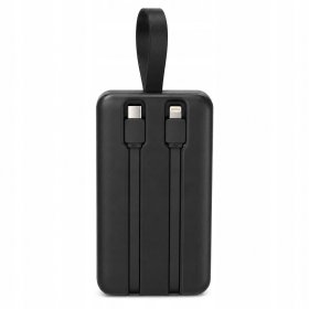 Powerbank 30000mAh PD 22.5W QC3.0 z kabel USB-C Lightning szybkie ładowanie