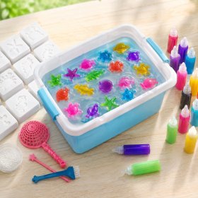 Zestaw Kreatywny Edukacyjny Żelowe 20Żeli 24Foremki Figurki Wodne Kolory UV