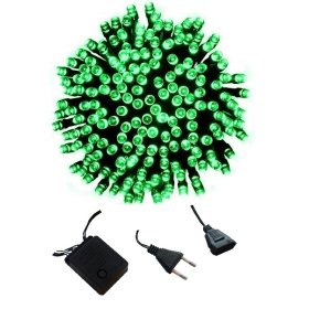 MOCNE LAMPKI CHOINKOWE 300 LED WEWNĘTRZNE 23M 8 TRYBÓW ŁĄCZNIK ZIELONY