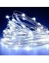Lampki Choinkowe 500 LED 50m mikro drucik Zimne Biały Pilot Timer IP44