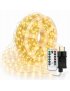 Lampki Choinkowe 500 LED 50m mikro drucik Ciepły Biały Pilot Timer IP44