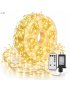 Lampki choinkowe 500 LED mikro drucik 23m ciepły biały IP44 pilot TIMER DIM