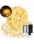 Lampki choinkowe 300 LED 15m ciepły biały drucik girlanda Pilot Timer IP44